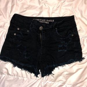 Black High Waisted Shorts